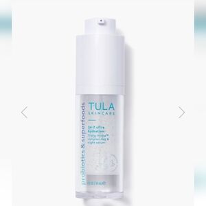 Tula Skincare in Blue and White Packaging